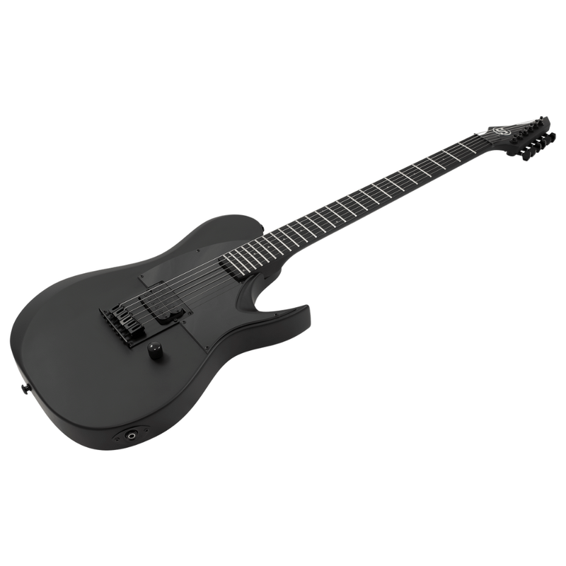 S by Solar TB4.61C Electric Guitar – Single Pickup – Carbon Black Matte - Image 3