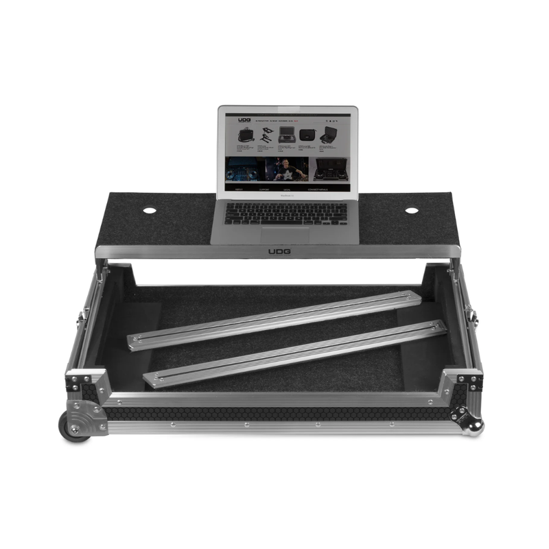 UDG Ultimate Flight Case Multi Format Plus (Laptop Shelf, Trolley + Wheels), XXL, Black - Image 5