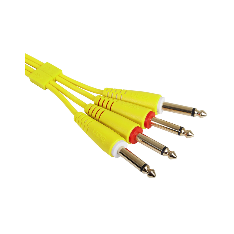 UDG Ultimate Audio Cable Set 1/4" Jack - 1/4" Jack, Yellow, Straight, 3 m - Image 3