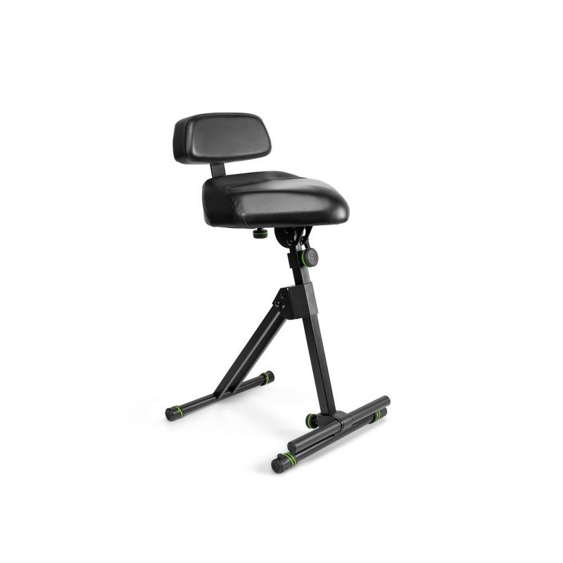 Gravity FM SEAT1 BR Height Adjustable Stool with Foot and Backrest - Image 1