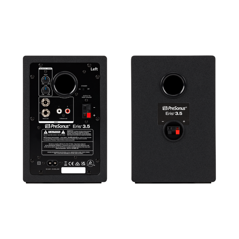 PreSonus Eris E3.5 2nd Gen Studio Monitors, Black (Sold in Pairs) - Image 2