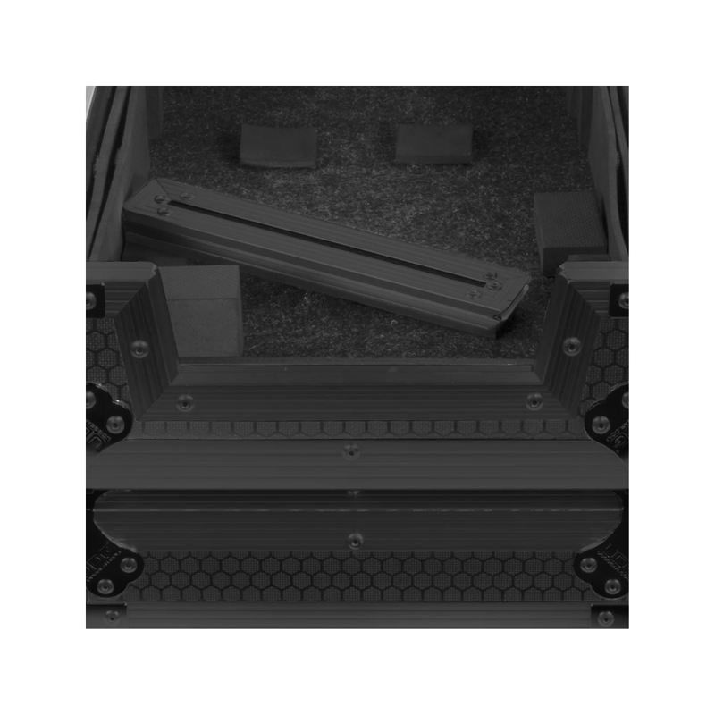 UDG Ultimate Flight Case Pioneer DJ DDJ-REV7 Plus (Laptop Shelf + Wheels), Black - Image 5
