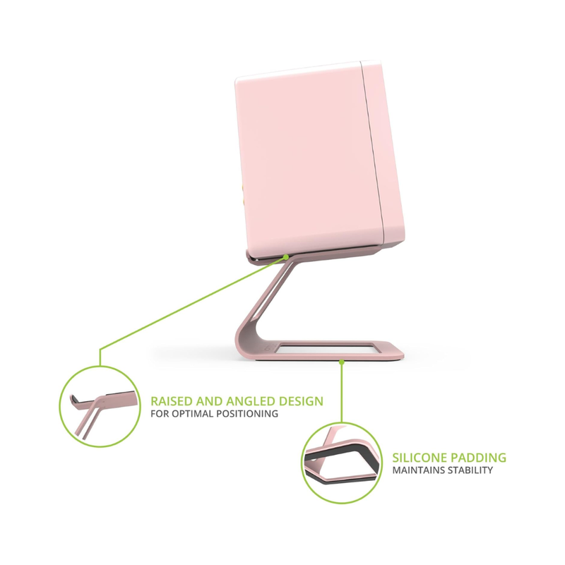 Kanto SE2 Elevated Desktop Speaker Stands for Small Speakers, Pink (Sold in Pairs) - Image 4