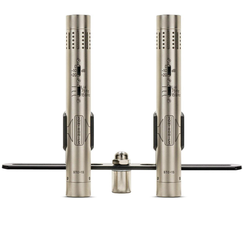 Sontronics STC-1S Stereo Pair of Condenser Microphones, Silver - Image 1