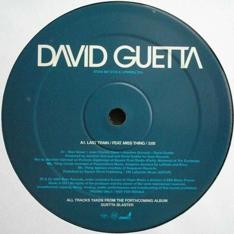 David Guetta Guetta Blaster Album Sampler 12"Vinyl (Electronic) - Image 1