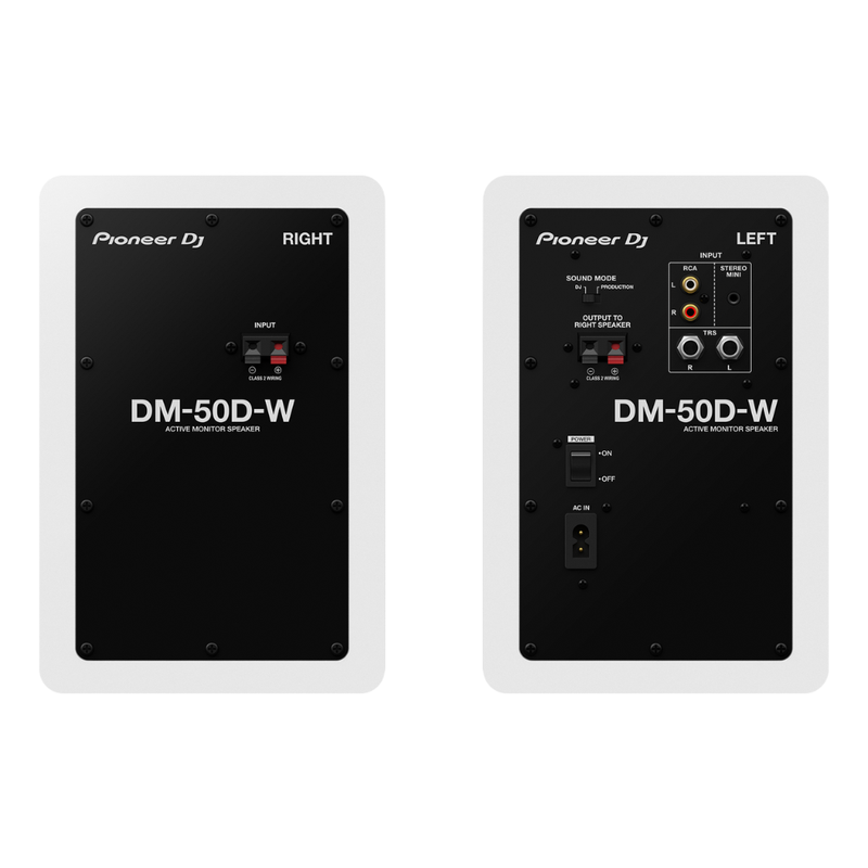 Pioneer DJ DM-50D-W 5" Desktop Monitor System, White - Image 2