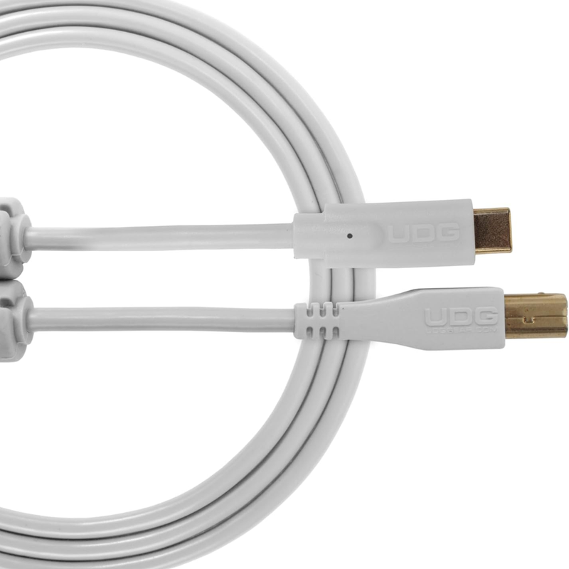 UDG Ultimate Audio Cable USB 2.0 C-B, White, Straight, 1.5 m - Image 1