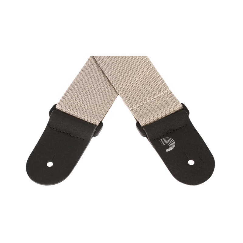 D’Addario Planet Waves PWS105 Polypropylene Guitar Strap, Silver - Image 2