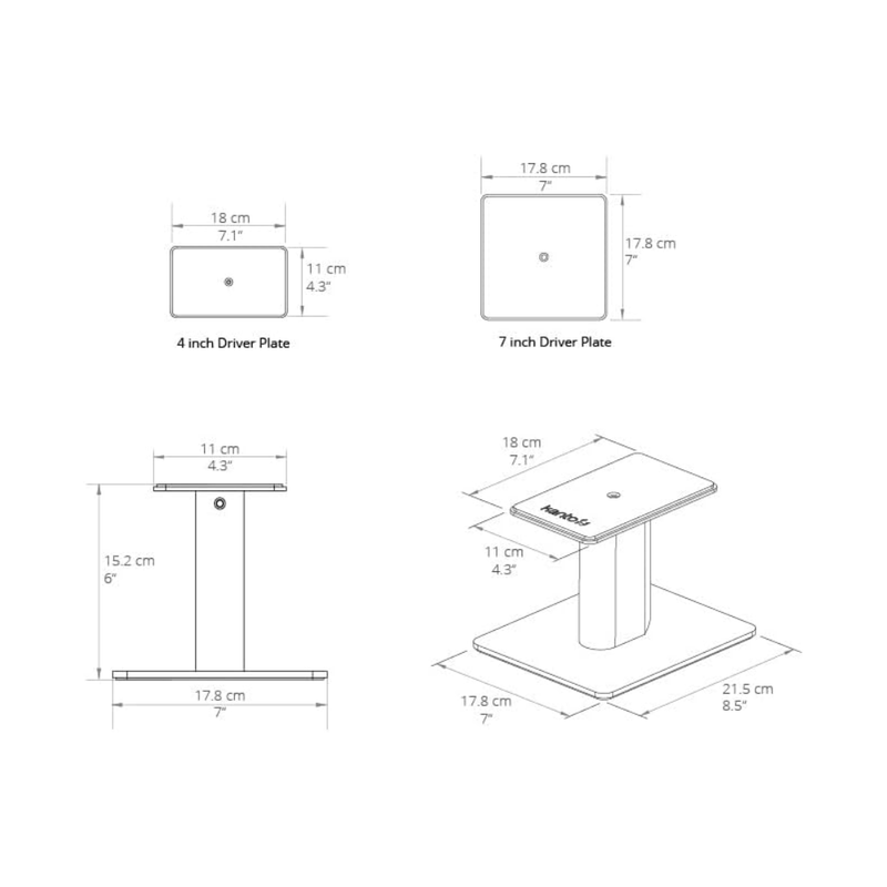 Kanto SP6HD Desktop Speaker Stand – White - Image 2