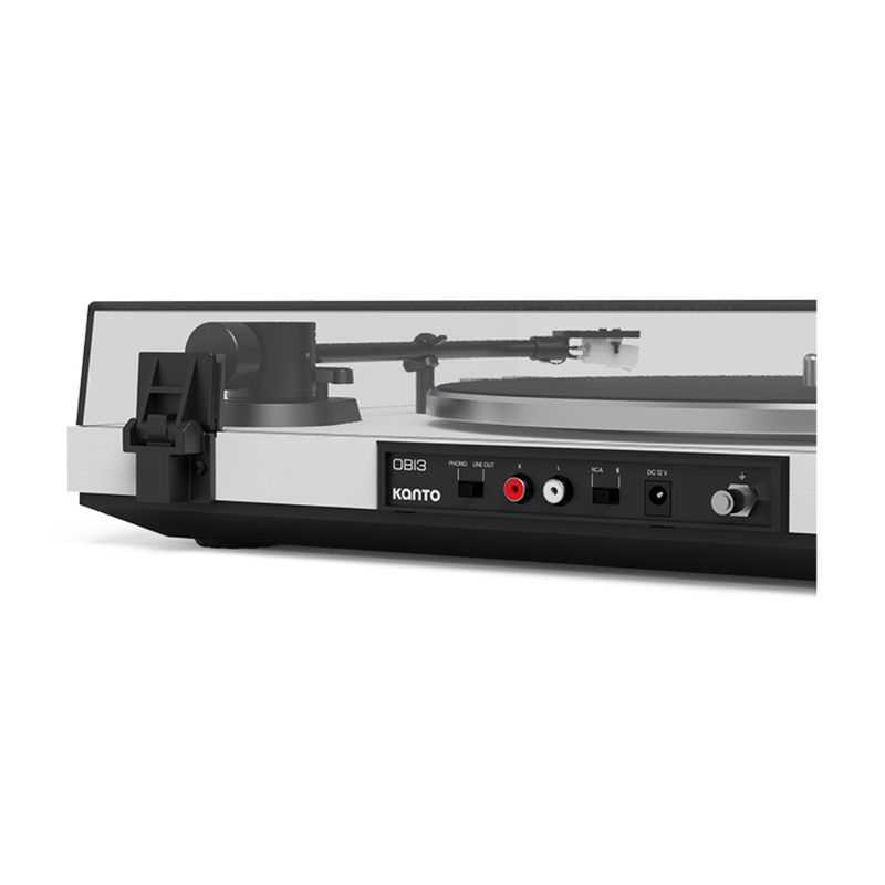 Kanto Audio OBI3 Turntable with Bluetooth 5.3, Preamp, and Pitch Control, Matte White - Image 3