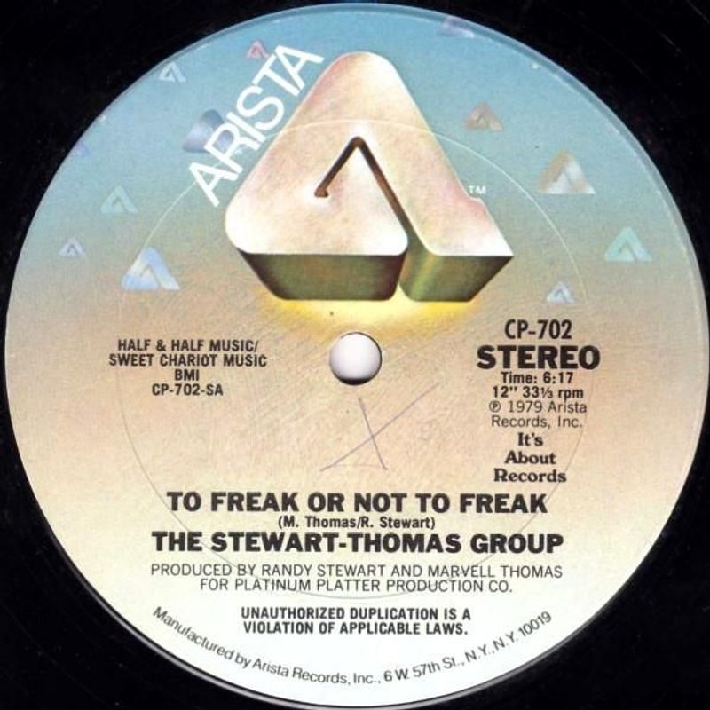 The Stewart-Thomas Group To Freak Or Not To Freak 12"Vinyl (Funk / Soul) - Image 1