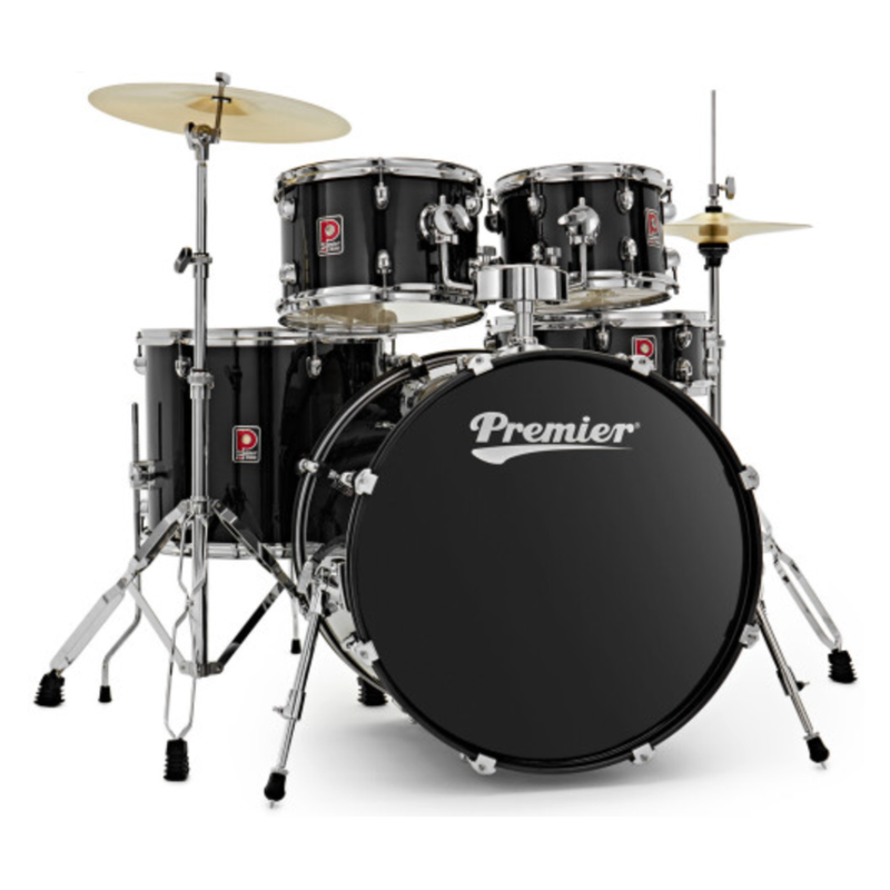 Premier Revolution 22" 5pc Drum Kit, Black - Image 1