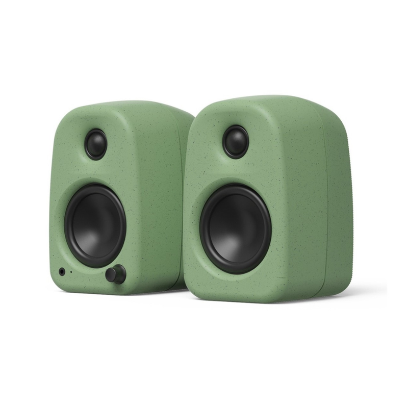 Kanto UKI 100W Desktop Speakers with Bluetooth, USB-C, Headphone out, (Sold in Pairs),  Sage Matte Green - Image 1