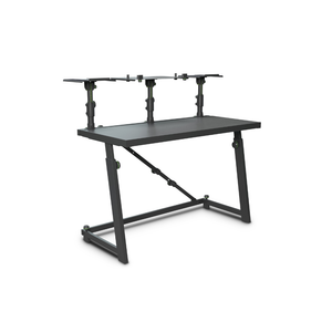 Gravity DJ Desk with Adjustable Loudspeaker and Laptop Trays
