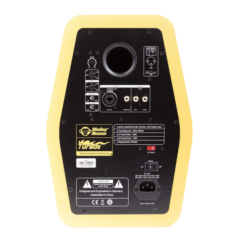Monkey Banana Turbo 6 Studio Monitors, Yellow - Image 2