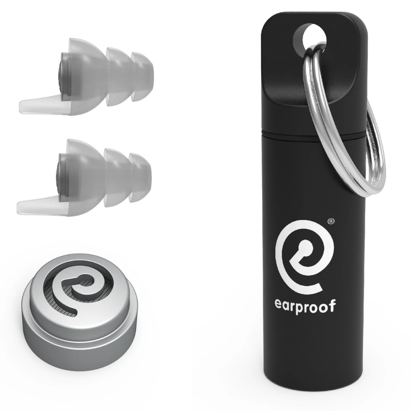 Earproof Pro Silver Earplugs 10 dB with Container - Image 2