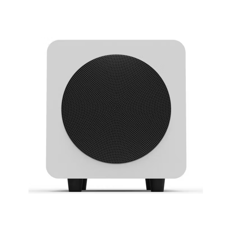 Kanto SUB6 Sealed Powered Subwoofer, 200W Peak Power, 6" Woofer, Vinyl, Type C and Type G Power Cords, Matte White - Image 4