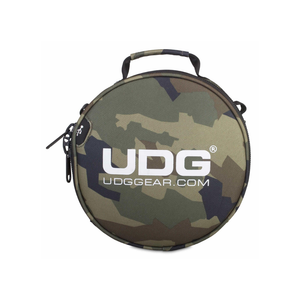 UDG Ultimate DIGI Headphone Bag, Black Camo/Orange Inside