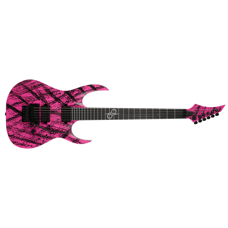 Solar Guitars A2.6FRPN Canibalismo Electric Guitar – Pink Neon Matte - Image 1