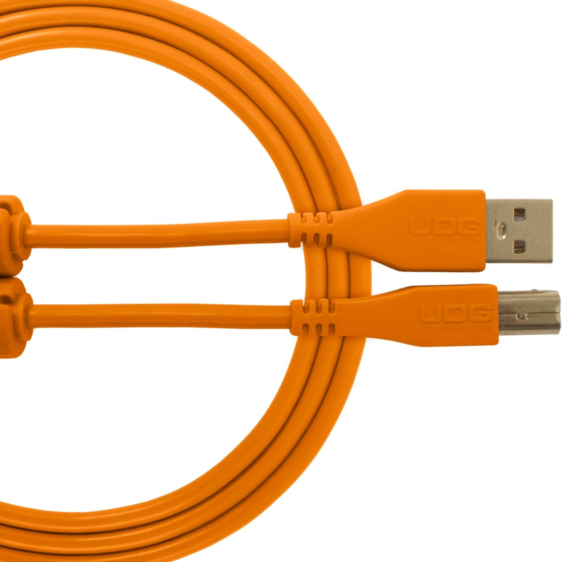 UDG Ultimate Audio Cable USB 2.0 A-B, Orange, Straight, 3 m - Image 1