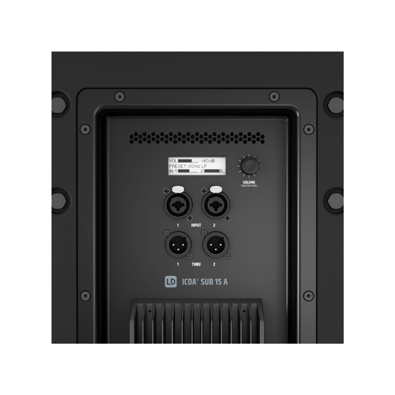 LD Systems ICOA SUB 15 A Active 15" Bass Reflex PA Subwoofer - Image 2