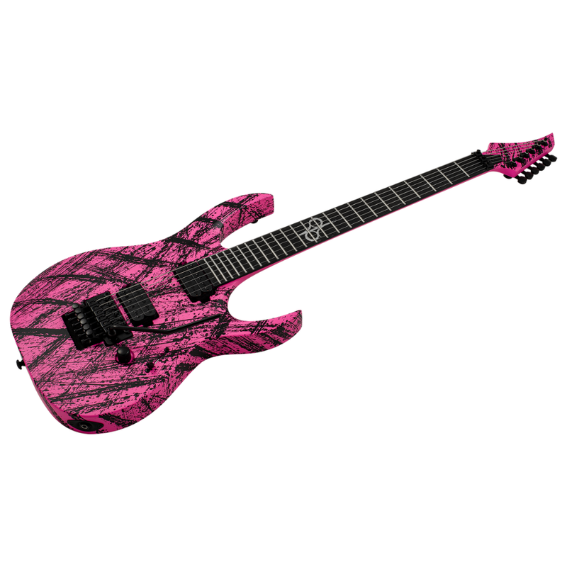 Solar Guitars A2.6FRPN Canibalismo Electric Guitar – Pink Neon Matte - Image 3