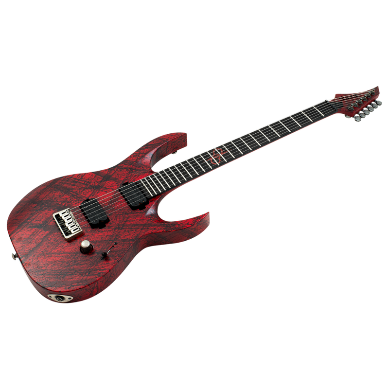 Solar Guitars A2.6 Canibalismo+ Electric Guitar – Blood Red Open Pore Matte - Image 2