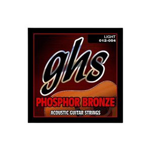 GHS Strings S325 Phosphor Bronze Acoustic Guitar Strings, Light (12-54)