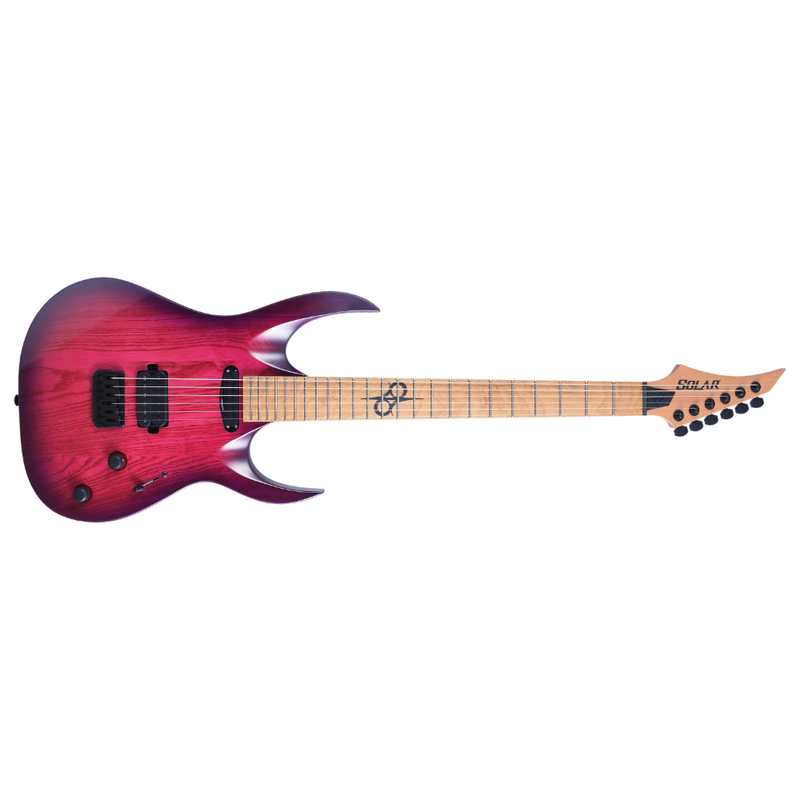 Solar Guitars AB1.6HTPB – Trans Purple Burst Matte - Image 1