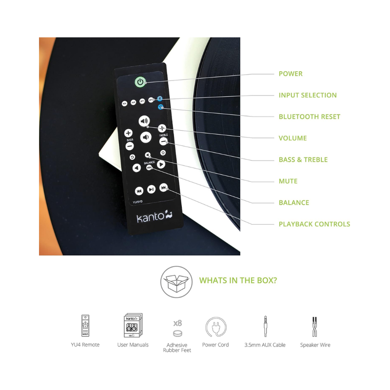 Kanto YU4 Powered Bookshelf Speakers, Walnut (Sold in Pairs) - Image 2