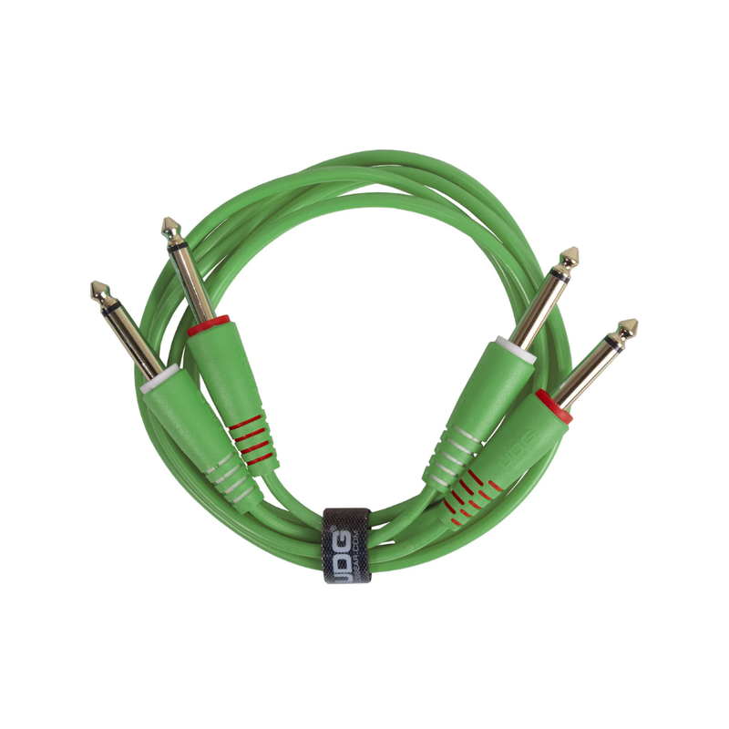 UDG Ultimate Audio Cable Set 1/4" Jack - 1/4" Jack, Green, Straight, 1.5 m - Image 1
