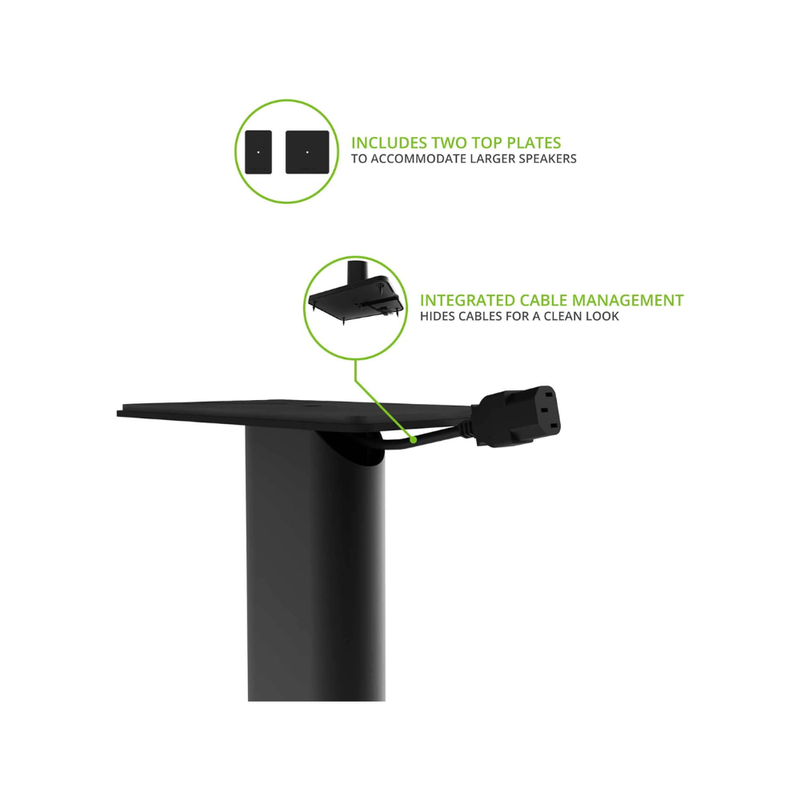 Kanto Audio SP26PL Metal Speaker Stand, 26", Black (Sold in Pairs) - Image 4