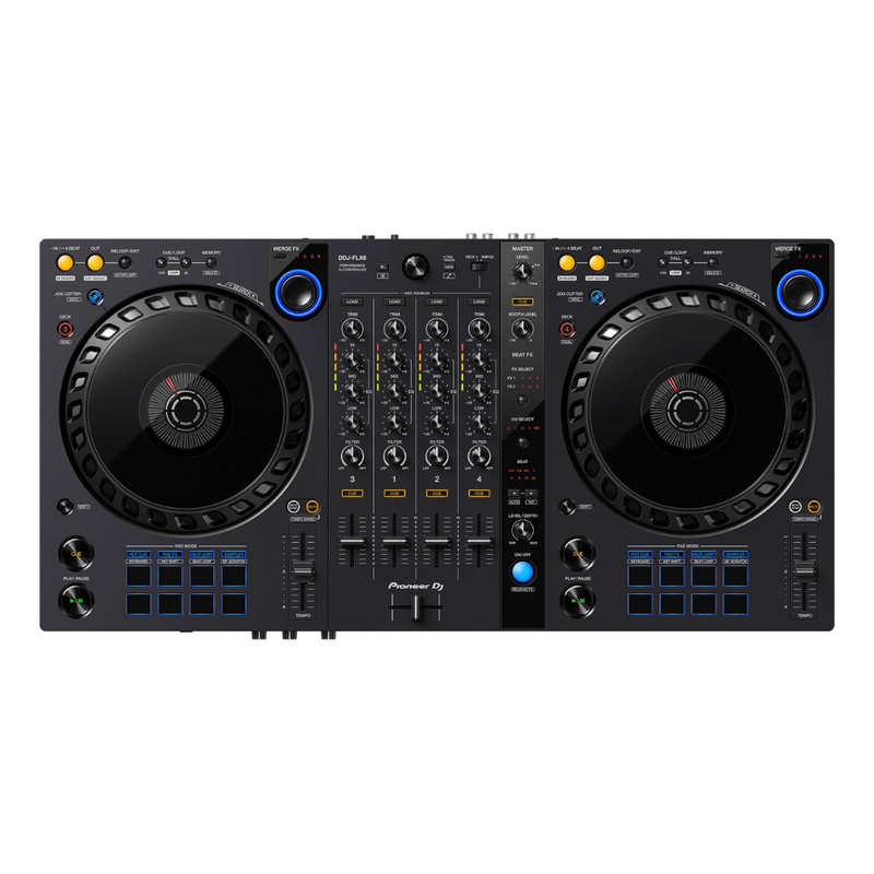 Pioneer DJ DDJ-FLX6 4-Channel DJ Controller for Rekordbox and Serato DJ Pro, Black - Image 1
