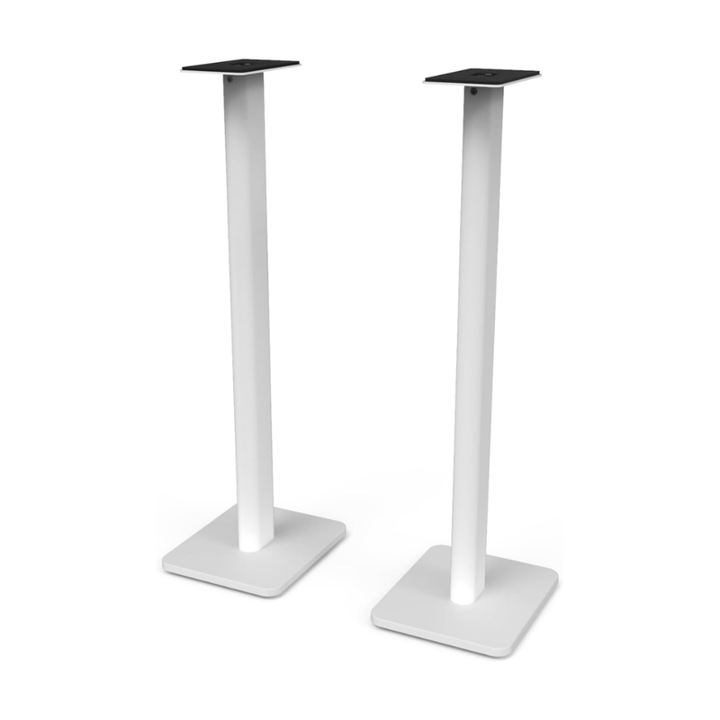 Kanto SP32PLW Universal Speaker Floor Stands for Bookshelf Speakers, 32", White (Sold in Pairs) - Image 1