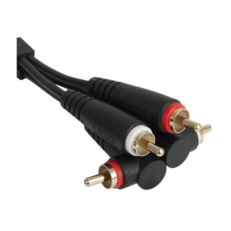 UDG Ultimate Audio Cable Set RCA Straight - RCA Angled, Black, 3 m - Image 2
