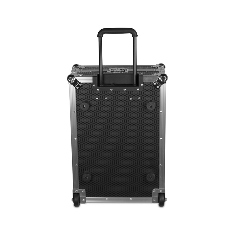 UDG Ultimate Flight Case Multi Format Plus (Laptop Shelf, Trolley + Wheels), XL, Silver  - Image 2
