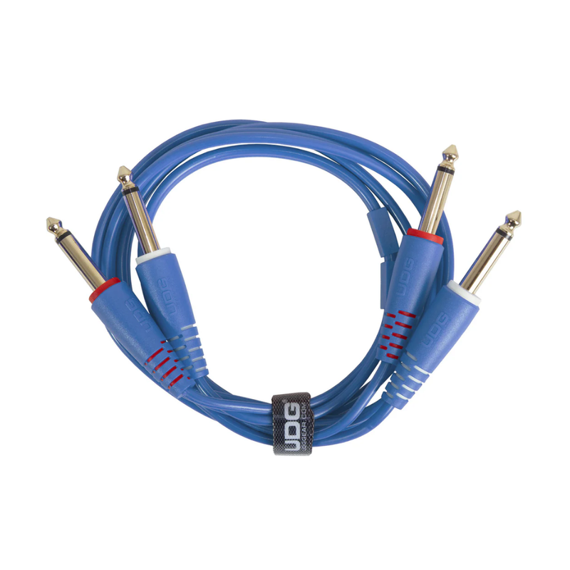 UDG Ultimate Audio Cable Set 1/4" Jack - 1/4" Jack, Light Blue, Straight, 1.5 m - Image 1