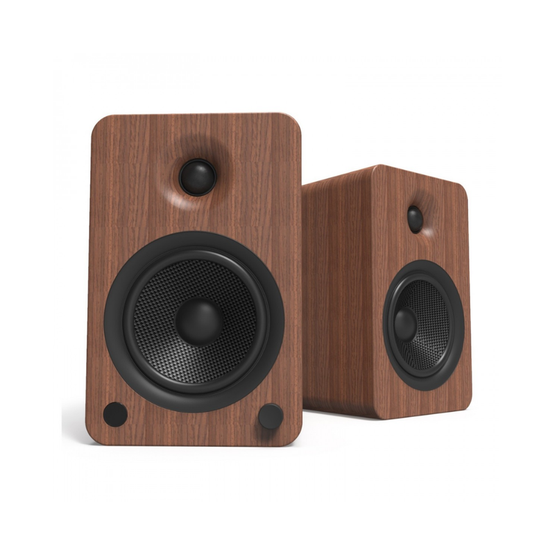 Kanto YU6MB Powered Bookshelf Speakers with Bluetooth and Phono Preamp, Type F and Type G Power Cords, Walnut (Sold in Pairs) - Image 7