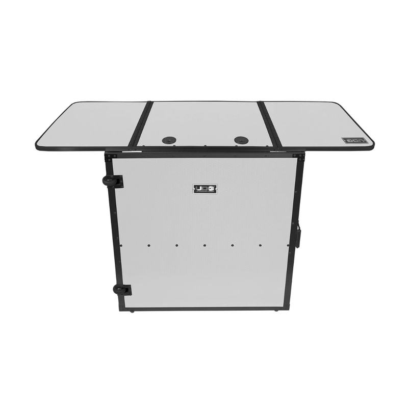 UDG Ultimate Fold Out DJ Table MK2 Plus (Wheels), White - Image 1