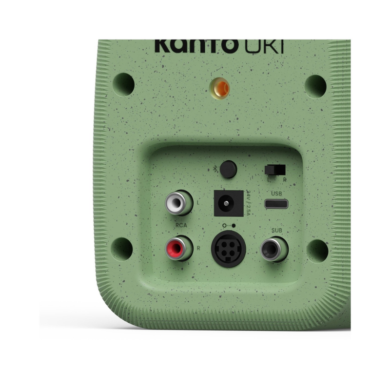 Kanto UKI 100W Desktop Speakers with Bluetooth, USB-C, Headphone out, (Sold in Pairs),  Sage Matte Green - Image 4