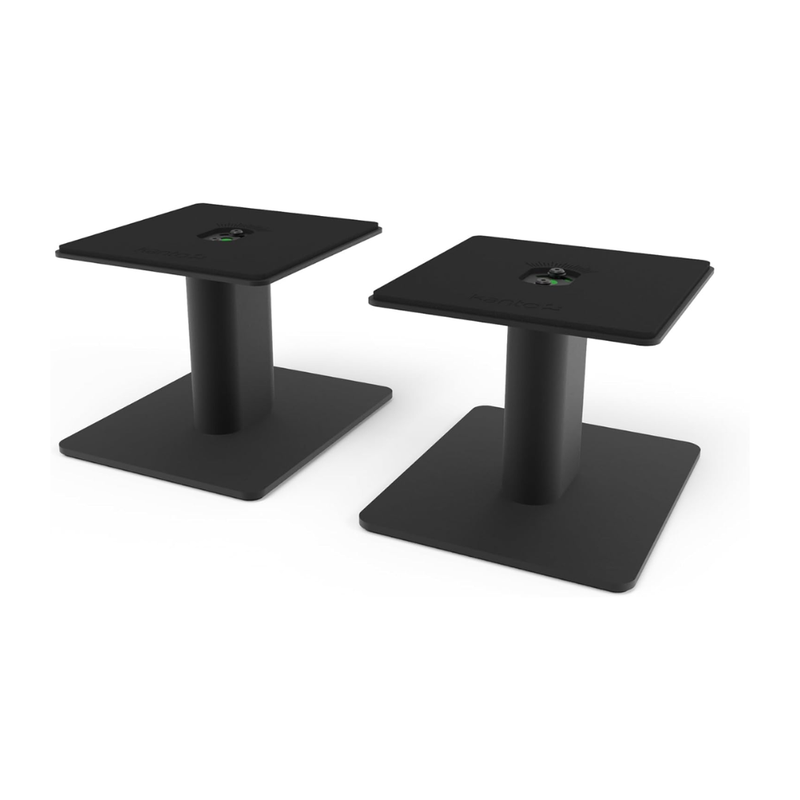 Kanto SP6HD Desktop Speaker Stands for Medium/Large Bookshelf Speakers & Mid-Size/Full-Size 4”-7” Studio Monitors, Black (Sold in Pairs) - Image 1