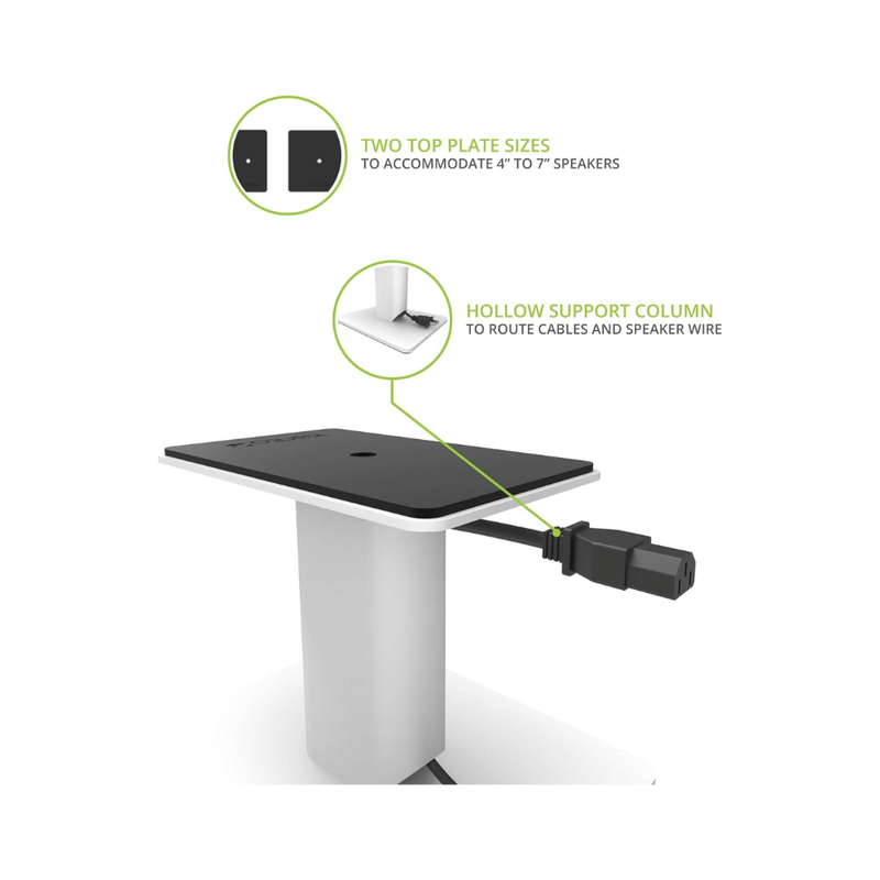 Kanto SP6HD Desktop Speaker Stand – White - Image 3