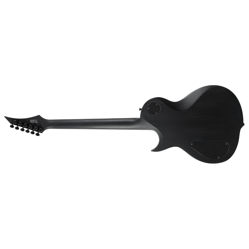 Solar Guitars GC1.6T-RSB Electric Guitar – Black On Black Racing Stripes - Image 2