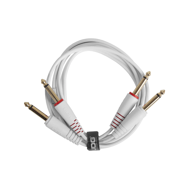 UDG Ultimate Audio Cable Set 1/4" Jack - 1/4" Jack, White, Straight, 1.5 m - Image 1