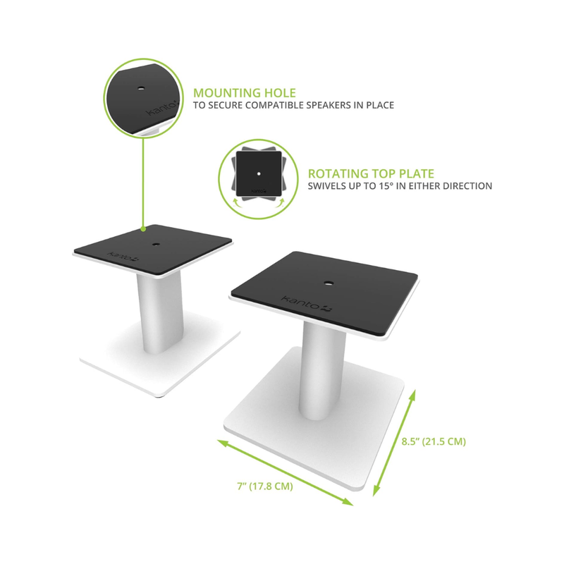 Kanto SP6HD Desktop Speaker Stand – White - Image 7