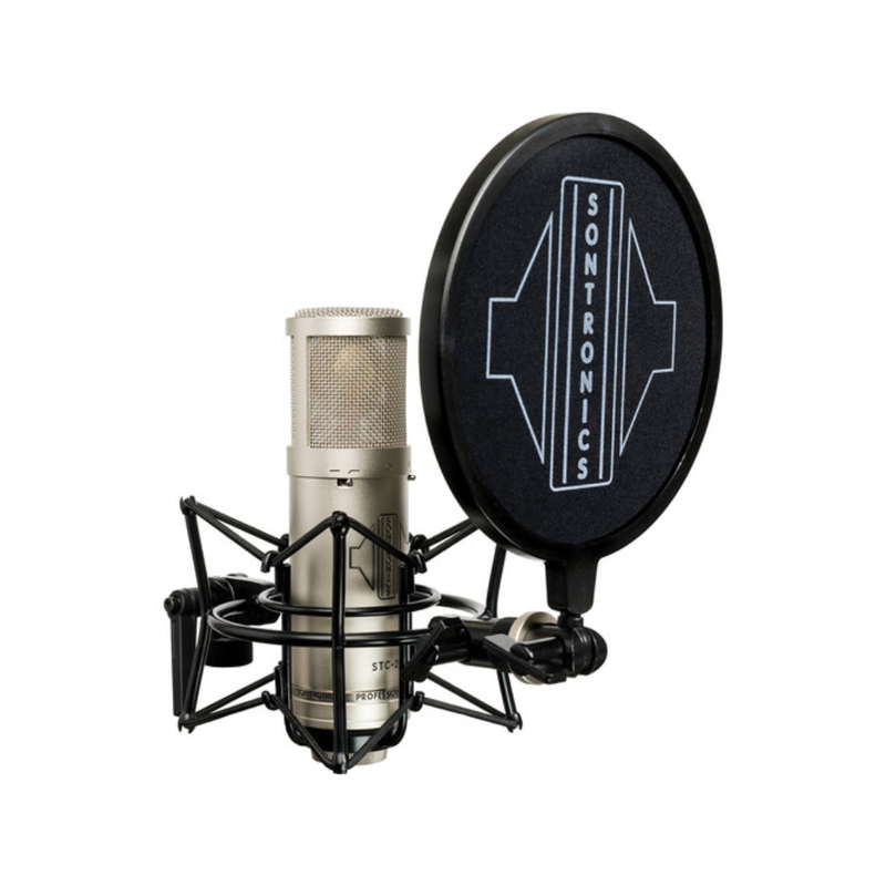 Sontronics STC-2 Large-Diaphragm Condenser Microphone with All-in-One Recording Package, Silver - Image 1