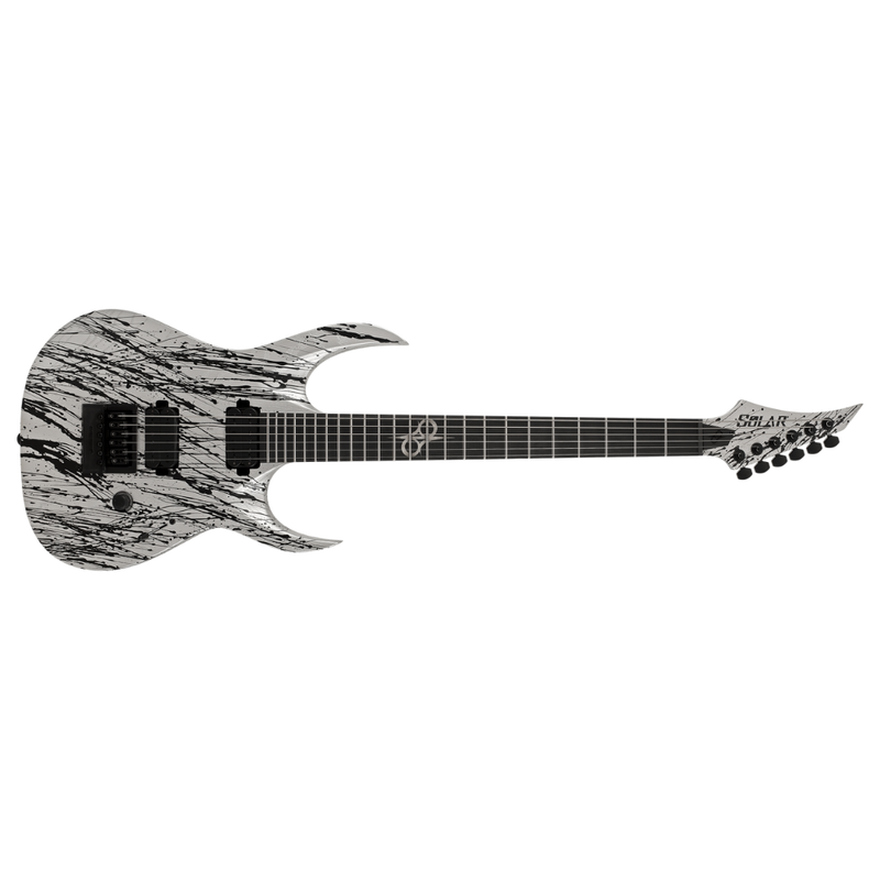 Solar Guitars A1.6SOP Canibalismo Electric Guitar – Silver Open Pore Matte - Image 1