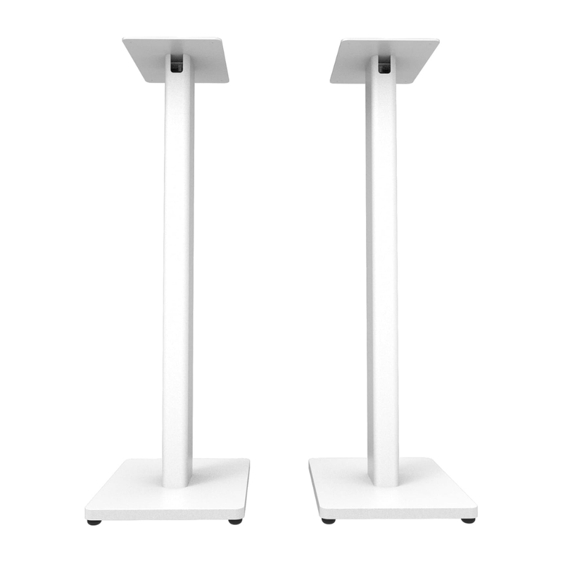 Kanto Audio ST28 Universal Speaker Floor Stands for Bookshelf Speakers up to 30 lbs, White MDF Base (Sold in Pairs) - Image 5