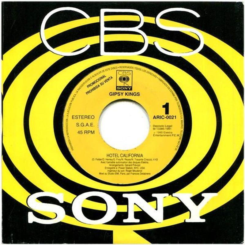 Gipsy Kings Hotel California 12"Vinyl (Latin) - Image 1