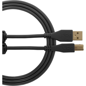 UDG Ultimate Audio Cable USB 2.0 A-B, Black, Straight, 2 m